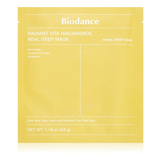 Biodance Radiant Vita Niacinamide Real Deep Mask 34 g