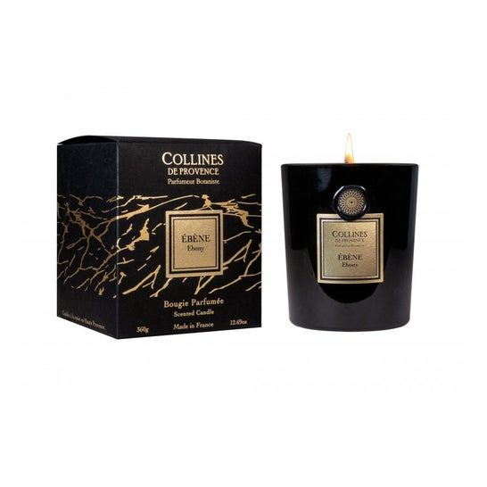 Collines de Provence Vela Perfumada Ébano 360g