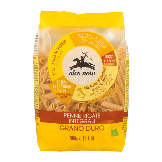 Alce Nero Penne Trigo Integral Orgânico Integral 500 g
