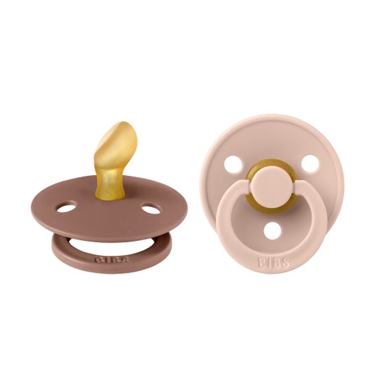 Bibs Pack Chupetas Látex 6-18 M Woodchuck Blush T2 2 uds
