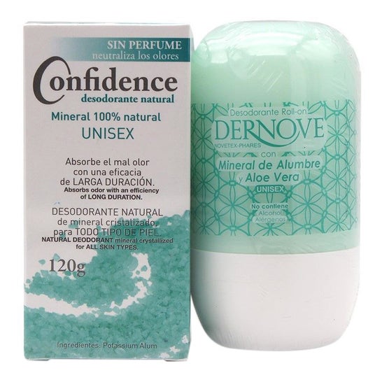 Dernove desodorante alumbre y aloe vera roll on 75 ml