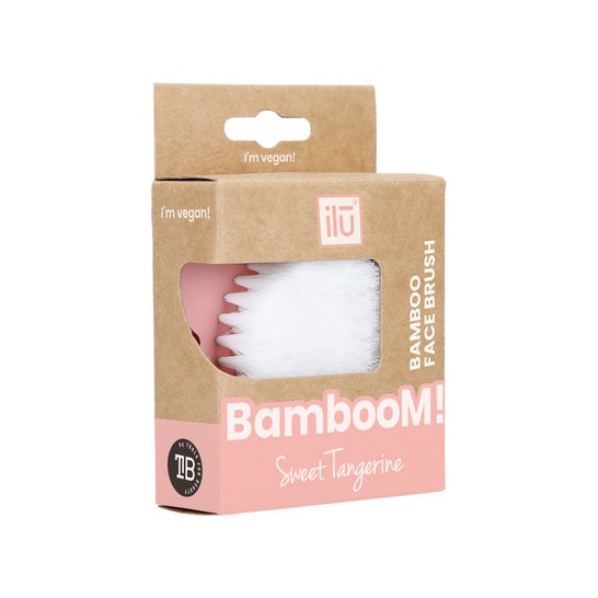 Ilū Bamboom Brocha Limpieza Facial Sweet Tangerine 1ud