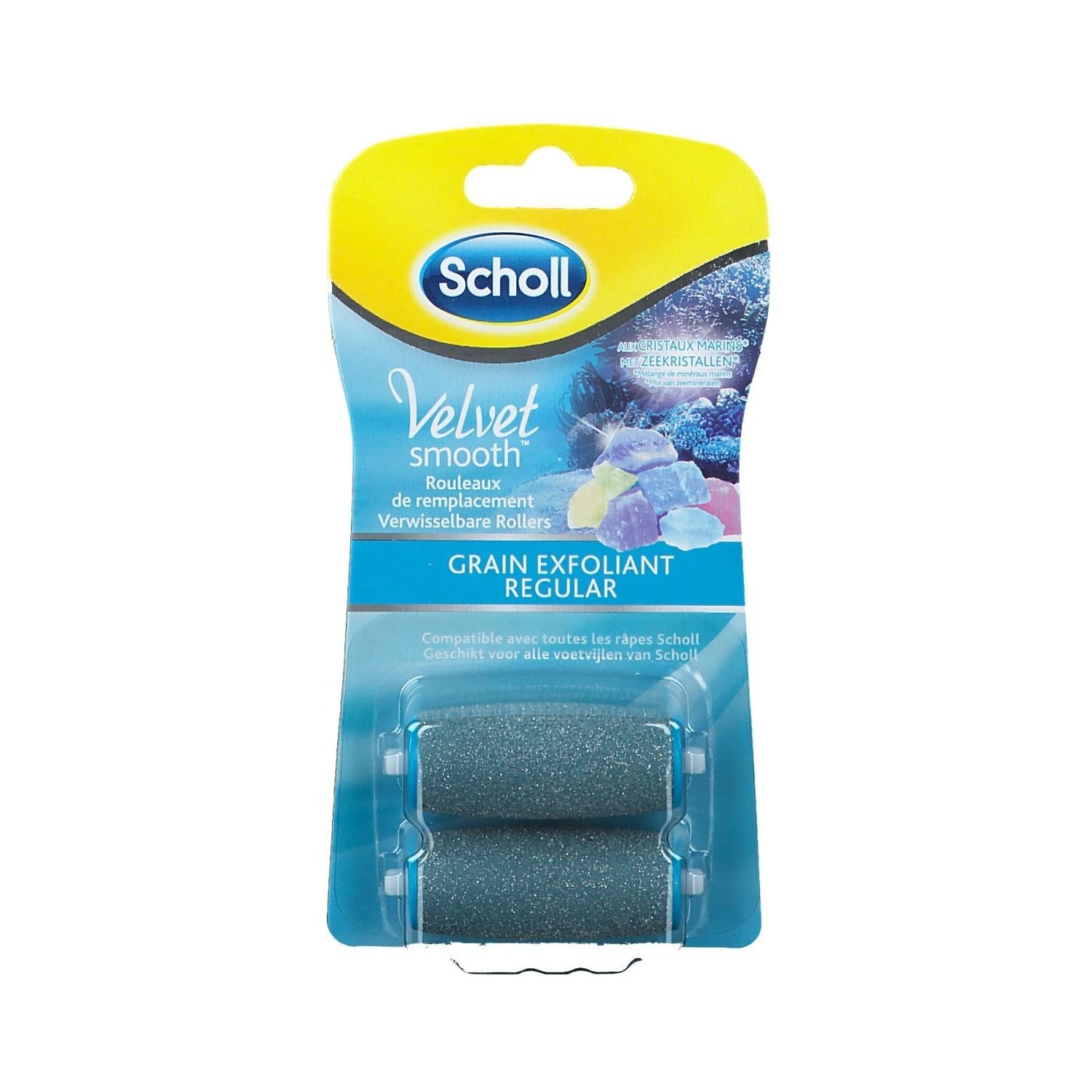 Scholl Velvet Smooth Pedi exfoliante con cristales de diamantes 2 recambios