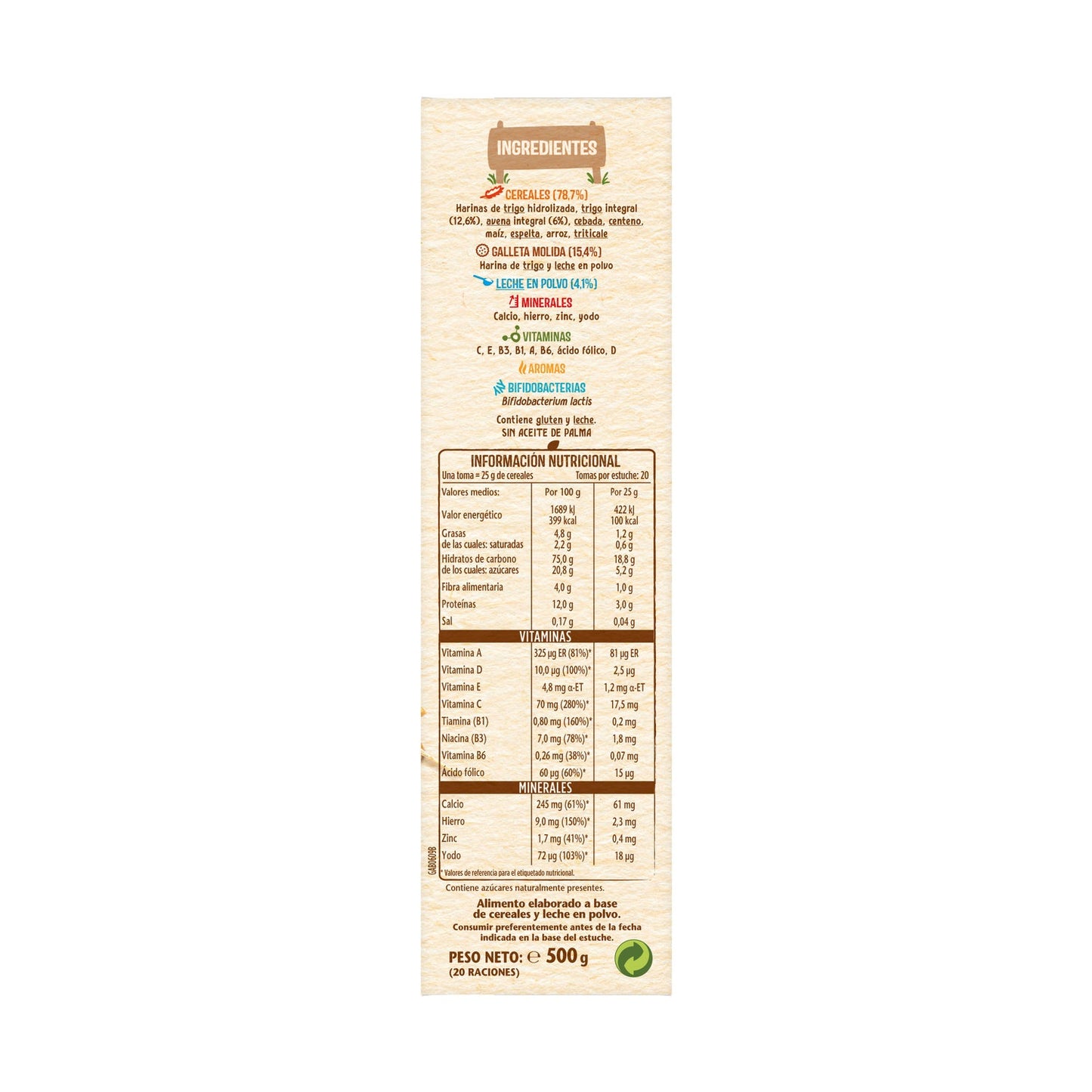 Nestlé papilla 8 cereales y galleta maría 475g