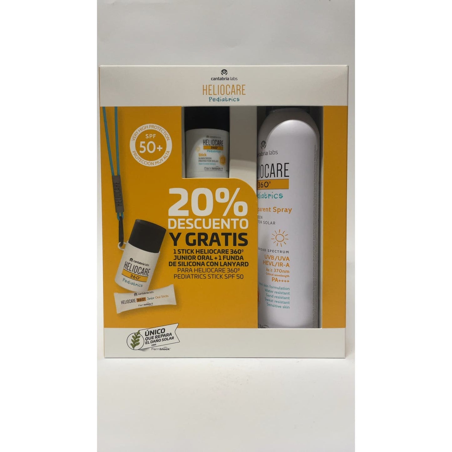 Heliocare 360º Pack Pediatric Stick Spf50 + Spray Transpar Spf50