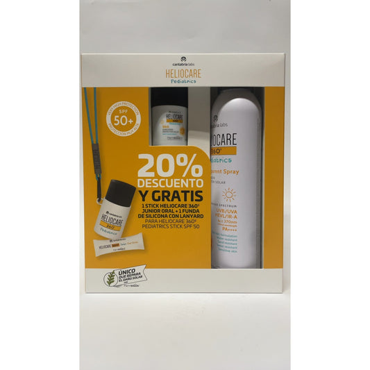 Heliocare 360º Pack Pediatric Stick Spf50 + Spray Transpar Spf50