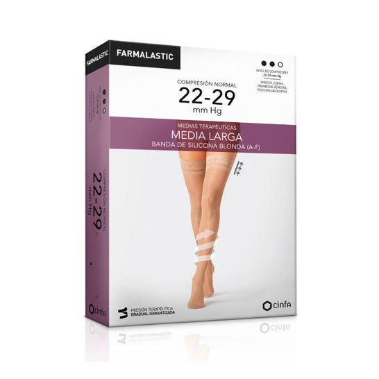 Farmalastic Media Larga blonda (A-F) comp. normal T. extra grande 1 par