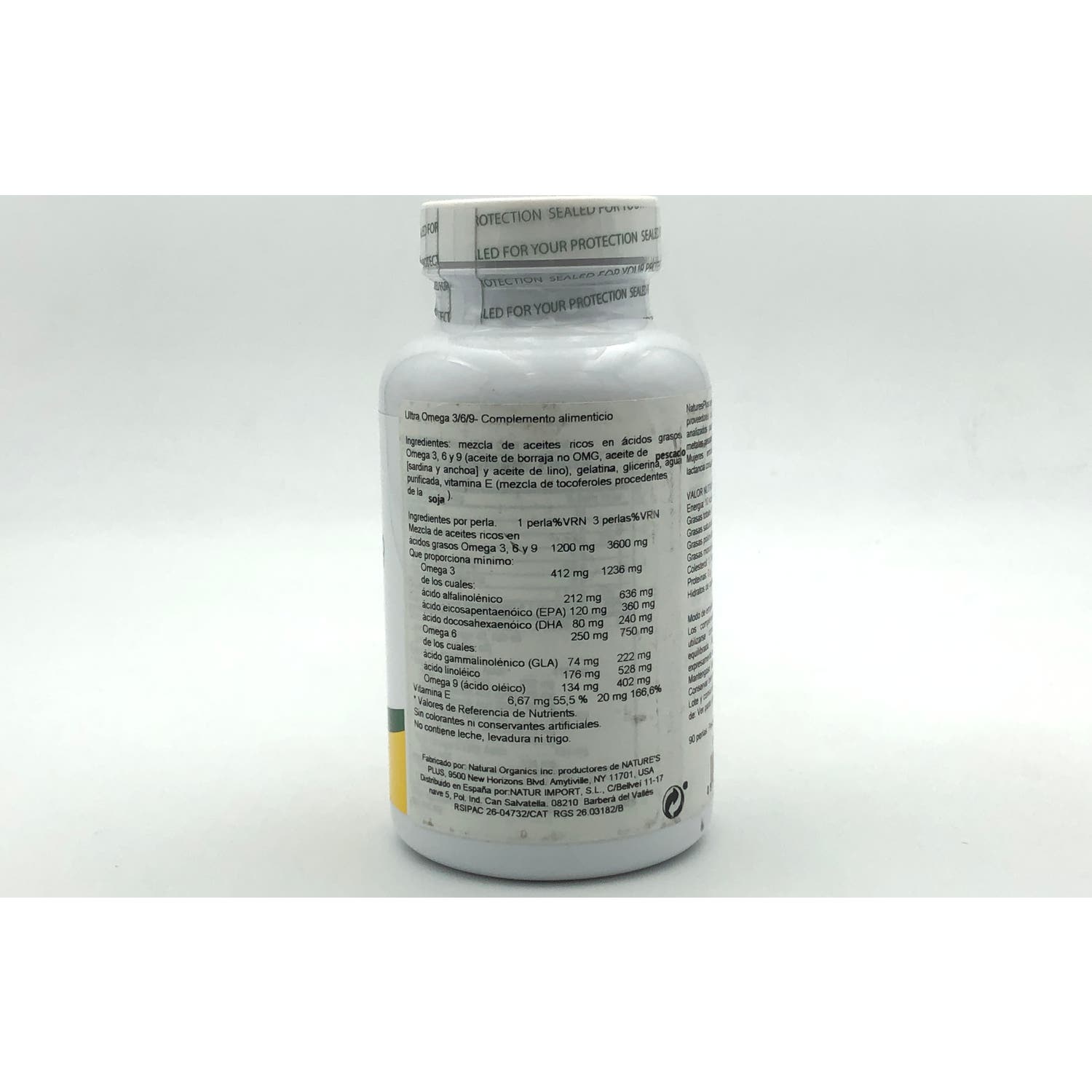 NaturesPlus Ultra Omega 3/6/9 90perlas