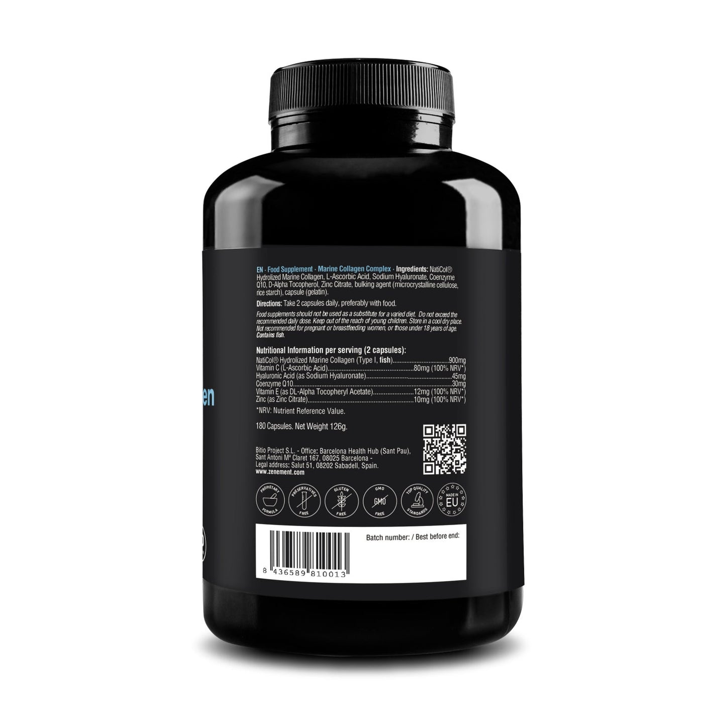Zenement Complejo Colágeno Marino 180caps