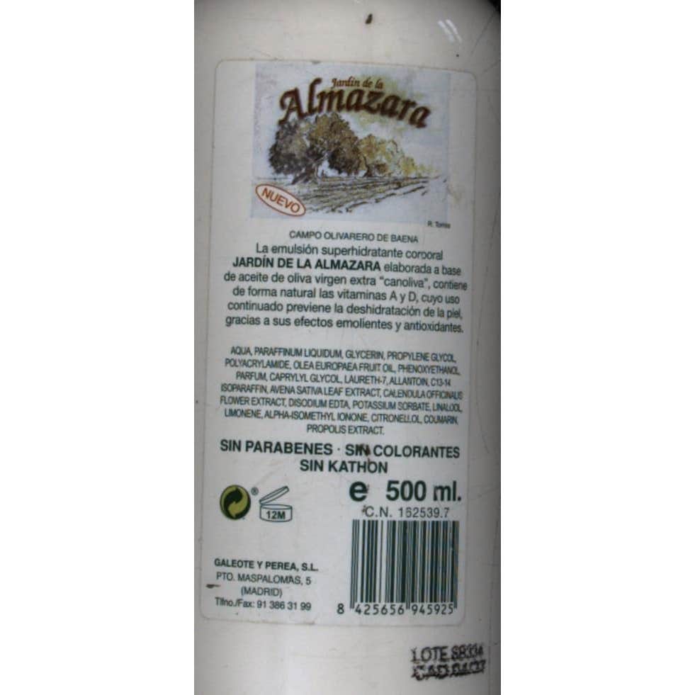 Jardín de la Almazara emulsión 500ml