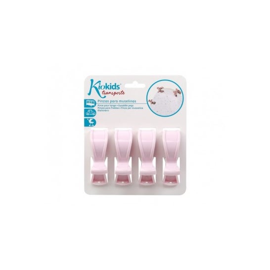 Kiokids Set de Pinces à Épiler en Mousseline Rose 4uds