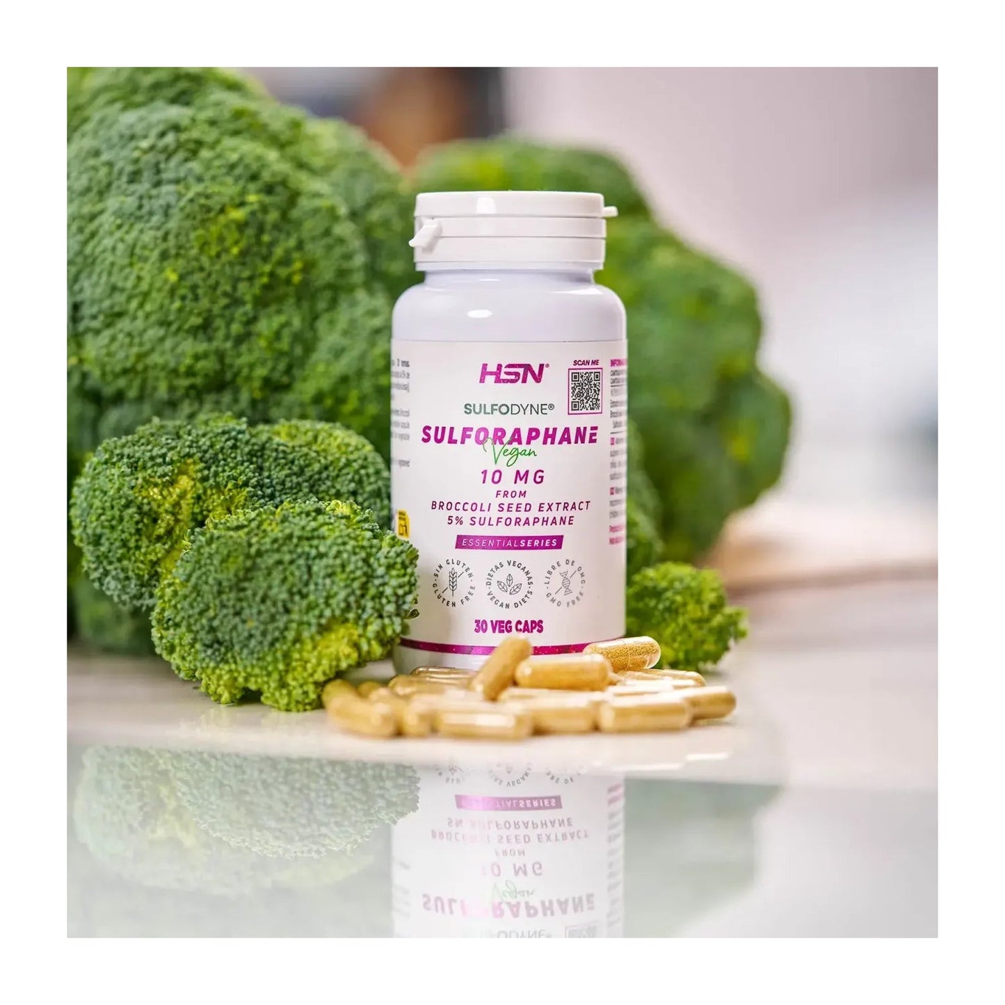 HSN Sulforafano de Brócoli 10mg Sulfodyne® 200mg 60vcaps