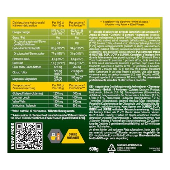 Gold Nutrition Goldrink Premium Lemon 600 g