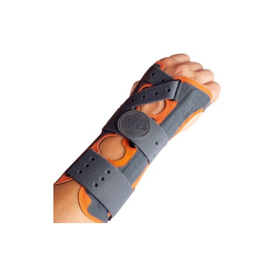 Orliman muñequera férula T-S color naranja y gris 1 ud