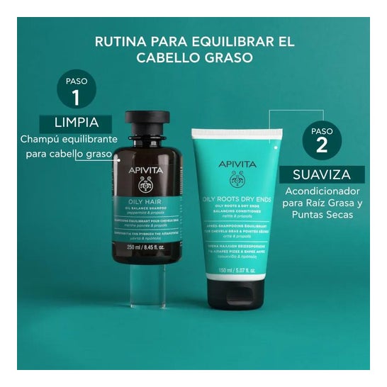 Apivita Oily Hair Champú Equilibrante para Cabello Graso 250ml