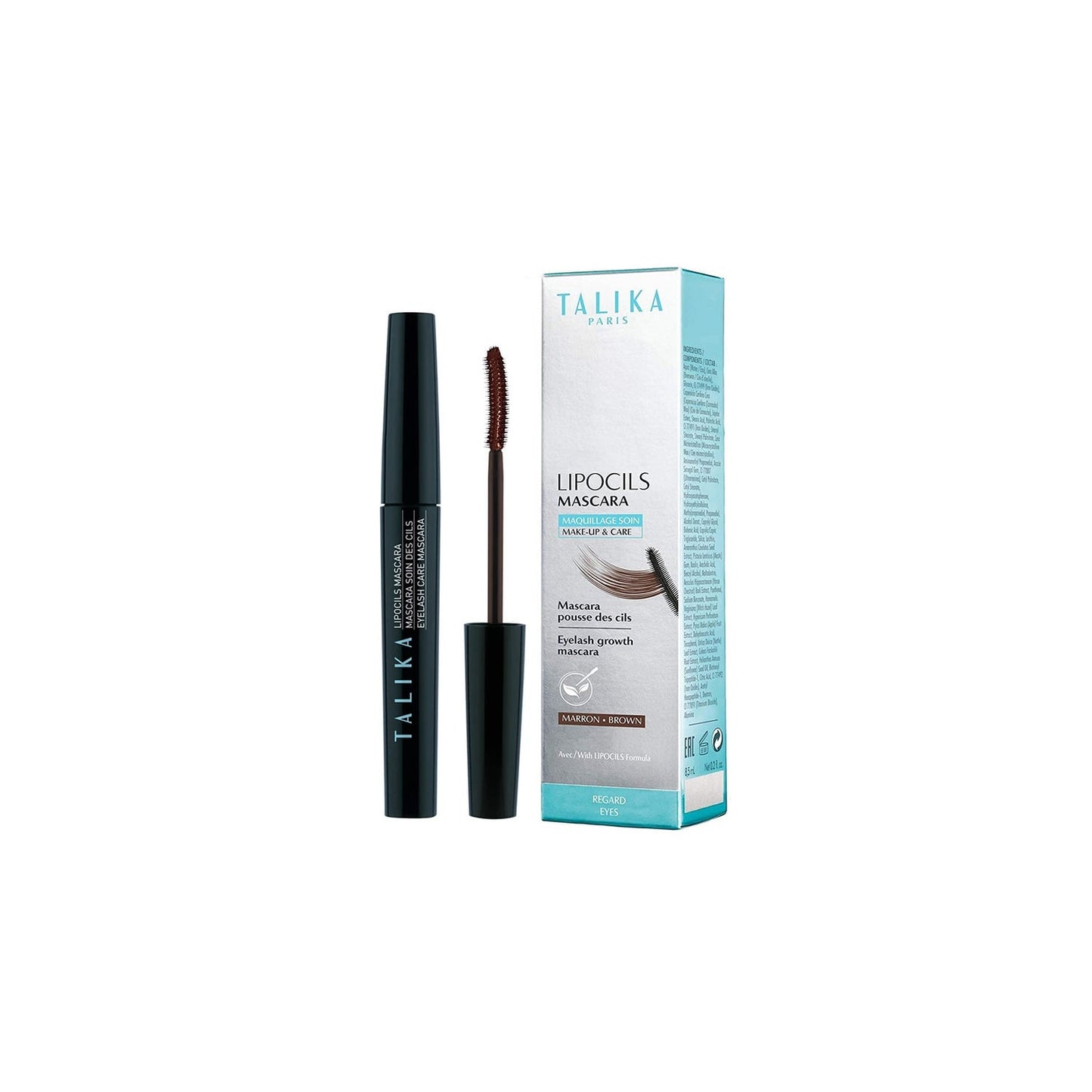 Talika Lipocils Eyelash Growth Máscara Brown 8,5ml