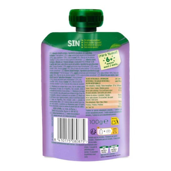 Hero Plátano Arándanos y Yogur 100 g