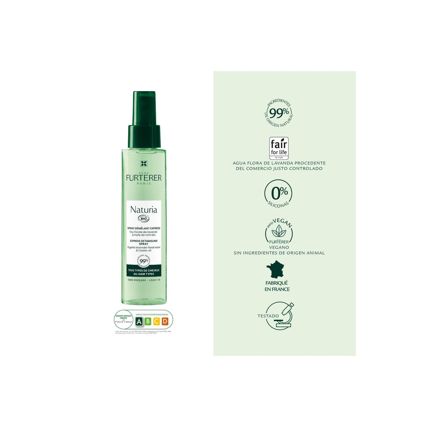 René Furterer Naturia Spray Desenredante Exprés 200ml