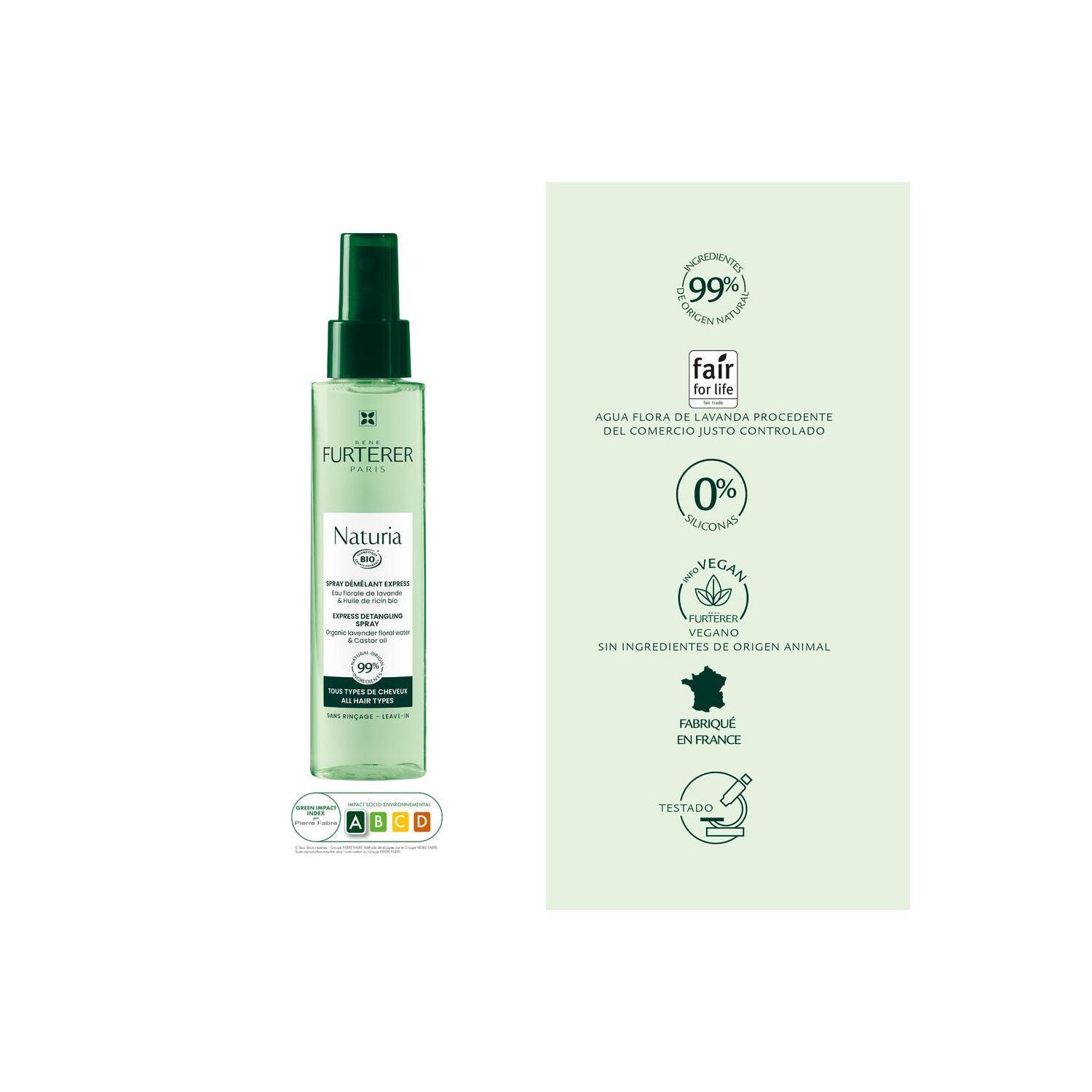 René Furterer Naturia Spray Desenredante Exprés 200ml