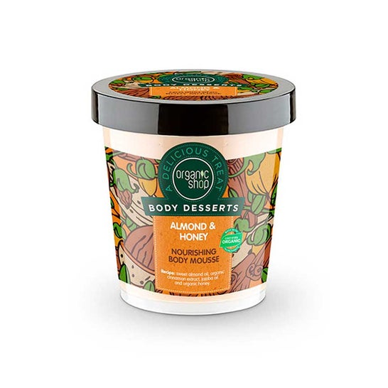 Organic Shop Mousse Corporal Nutritiva Almendra y Miel 450 ml