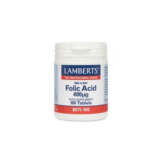 Lamberts ácido fólico 400g 100 tabletas
