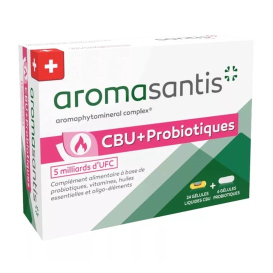 Aromasantis Cbu + Probióticos 24+6caps