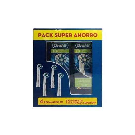 Oral-B® CrossAction Cabezal de Recambio 4uds