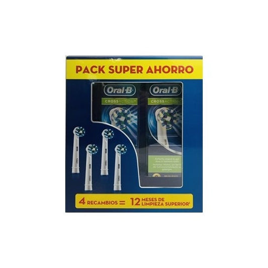 Oral-B® CrossAction Cabezal de Recambio 4uds