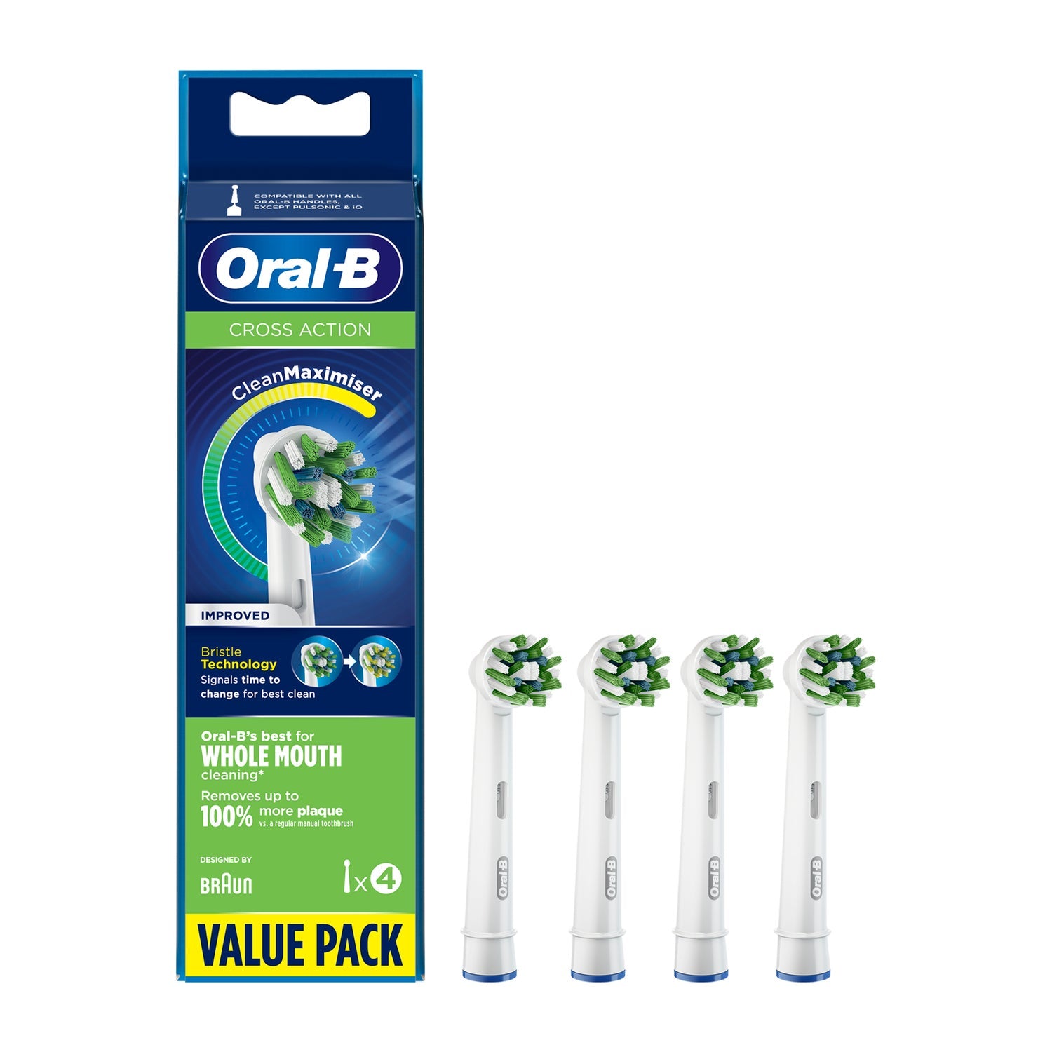 Oral-B® CrossAction Cabezal de Recambio 4uds