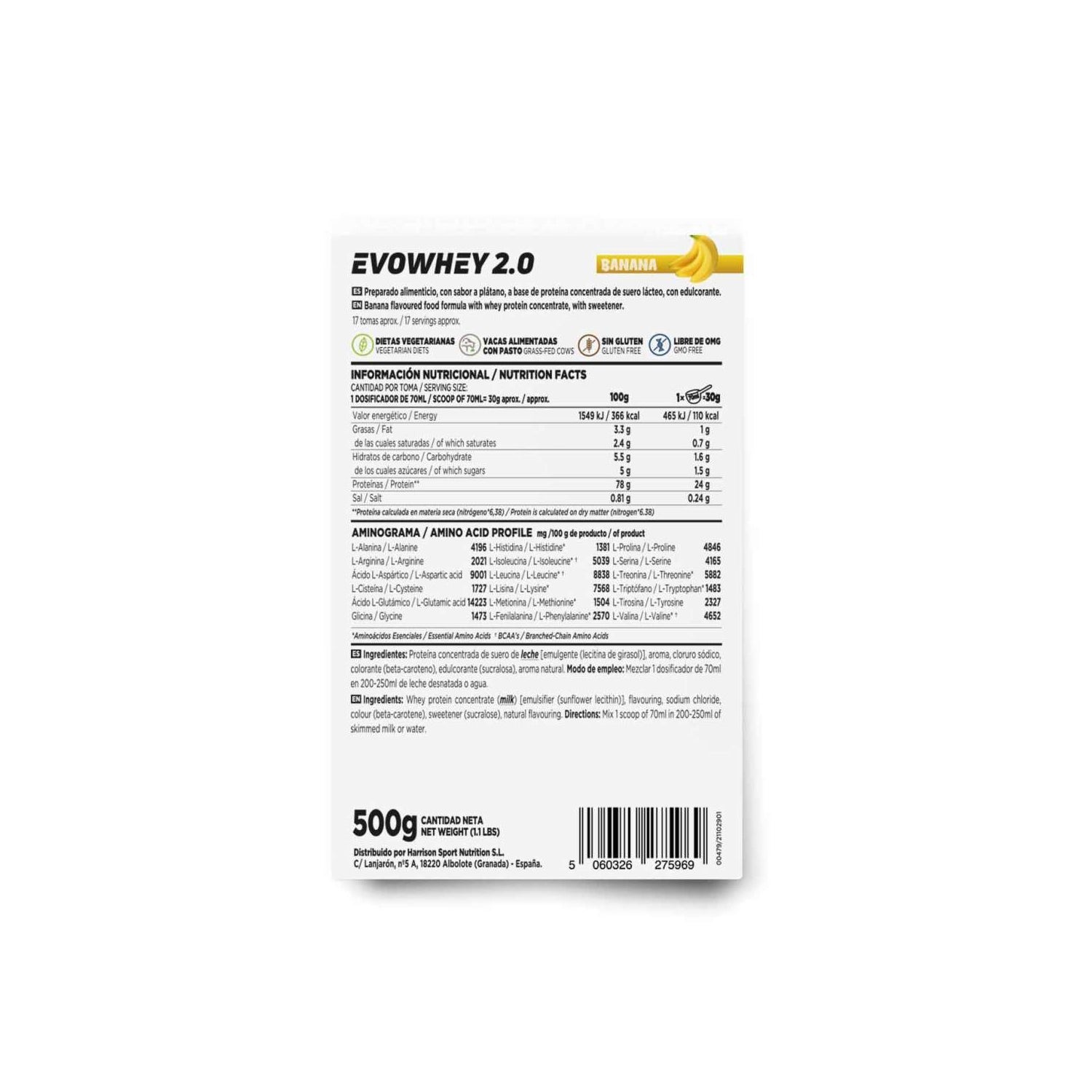 HSN Evowhey Protein Plátano 500g