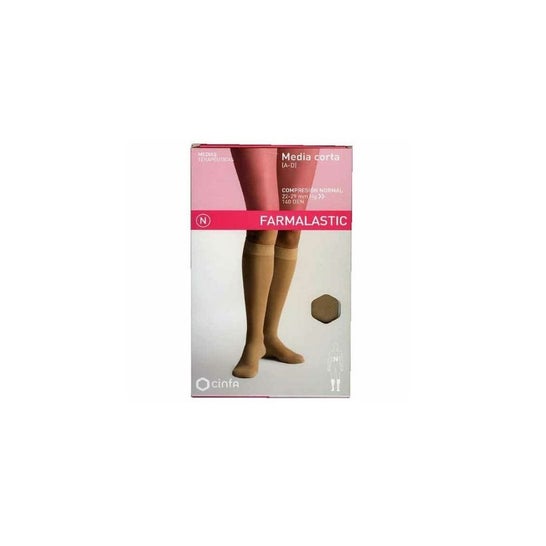 Farmalastic Media Corta (A-D) Comp Normal Beige T-M 1 Par