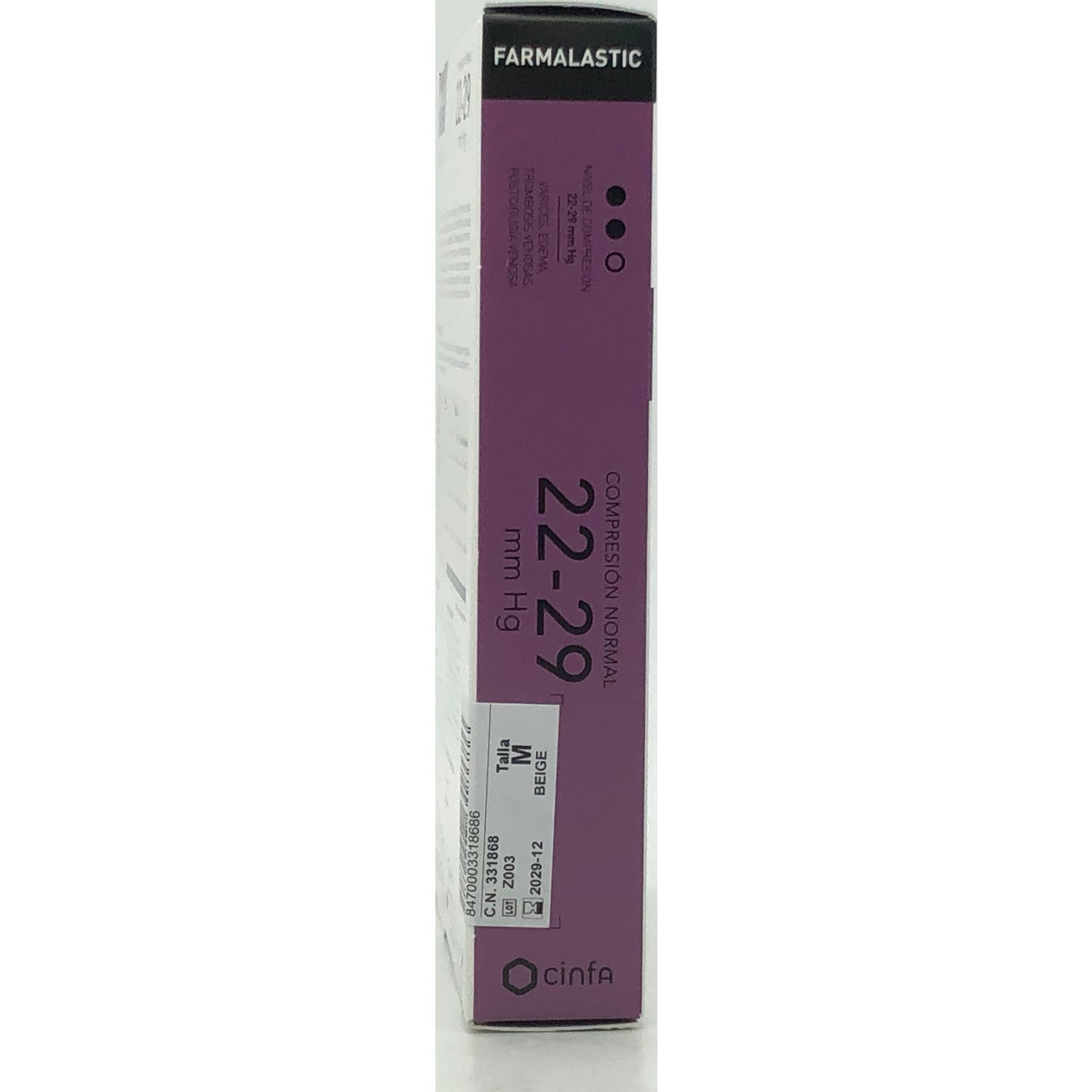 Farmalastic Media Corta (A-D) Comp Normal Beige T-M 1 Par