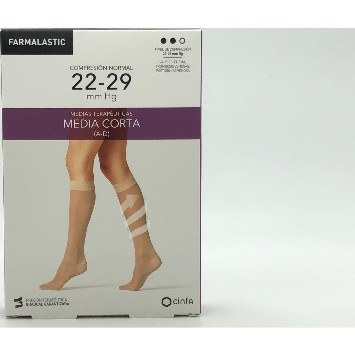 Farmalastic Media Corta (A-D) Comp Normal Beige T-M 1 Par
