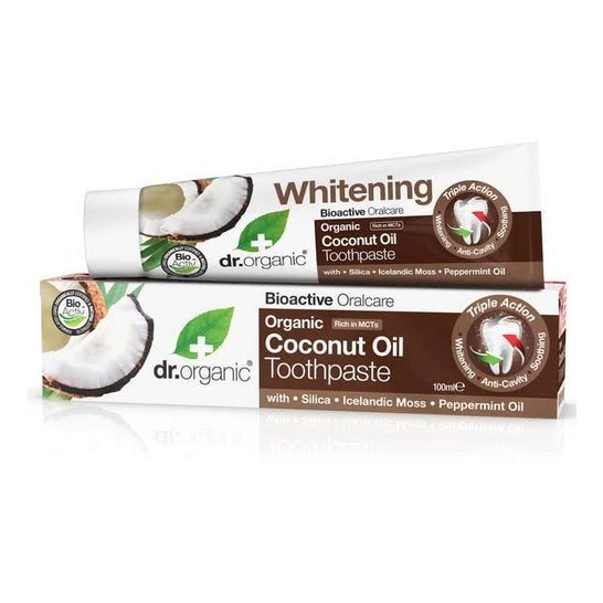 Dr. Organic Dentífrico Blanqueador Coco 100 ml