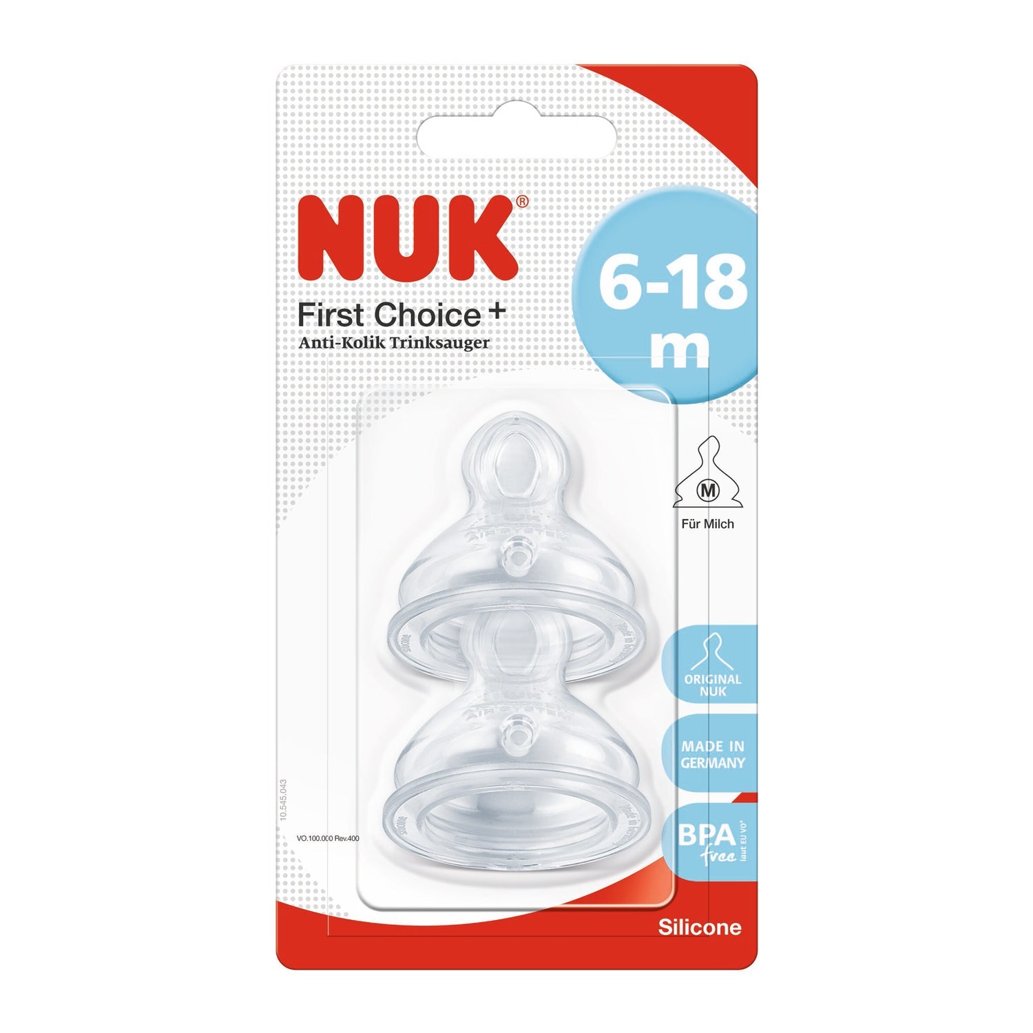 Nuk First Choice Tetina Anticólico 2uds