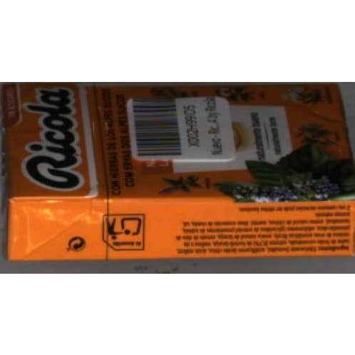 Ricola naranja-menta caramelos sin azúcar 50g
