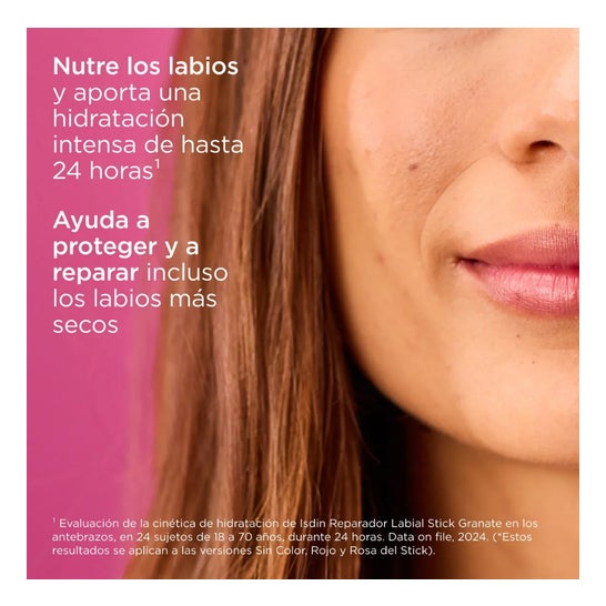 ISDIN Reparador Labial con Ácido Hialurónico Stick Rosa 4g