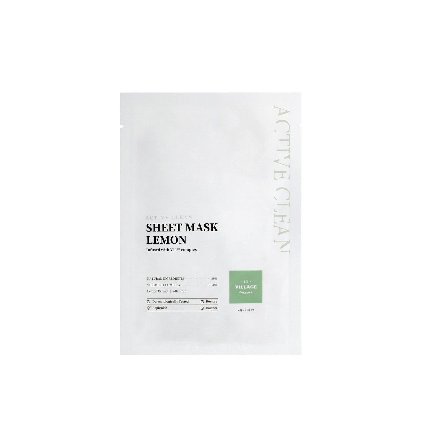 Village 11 Factory Active Clean Sheet Mask Lemon 50ml