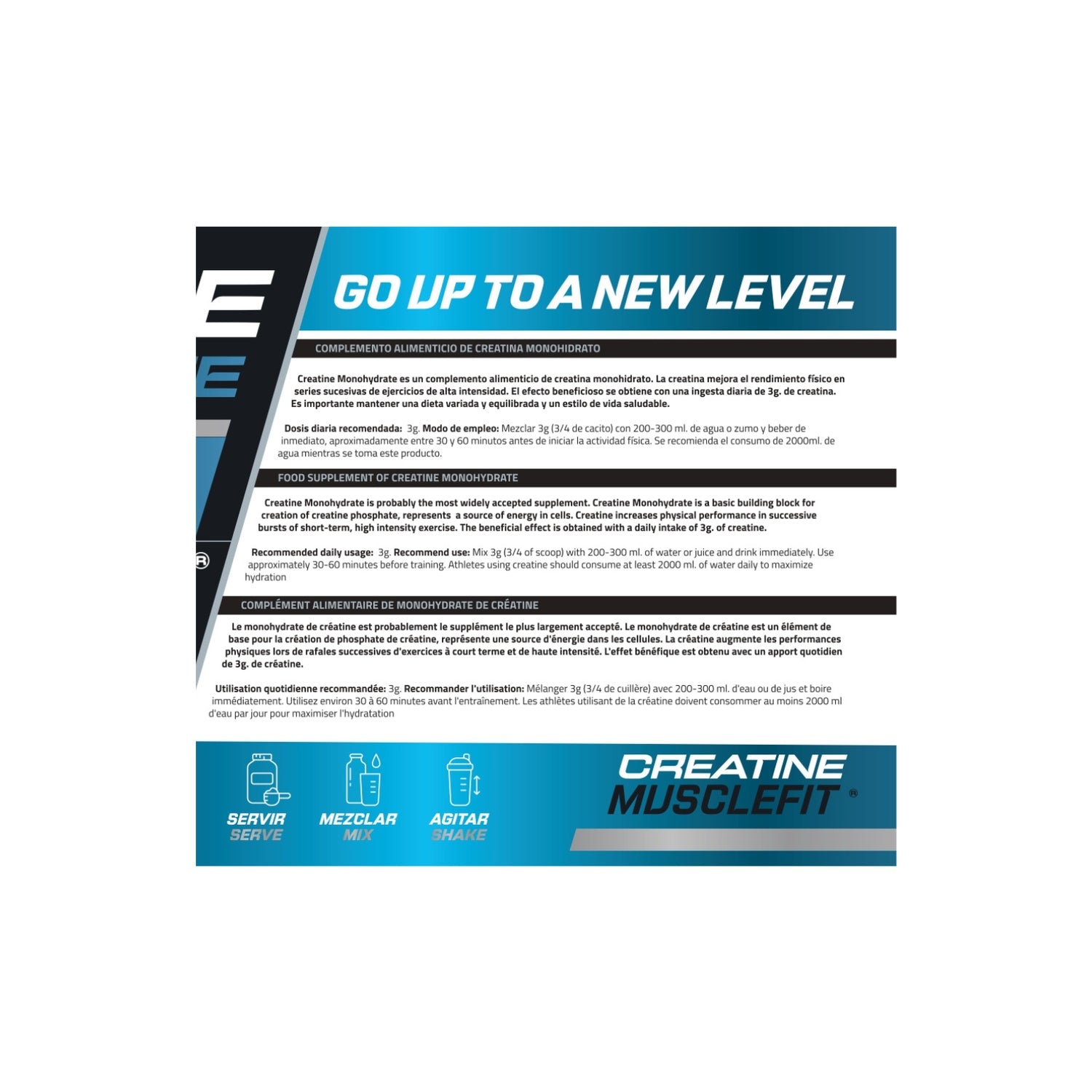 MuscleFit Creatina Monohidrato Micronizada 300g