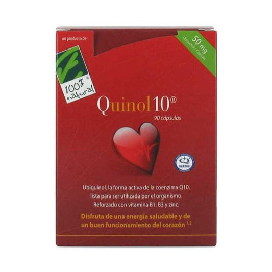 100% Natural Quinol 10 90cápsulas de 50mg de Ubiquinol