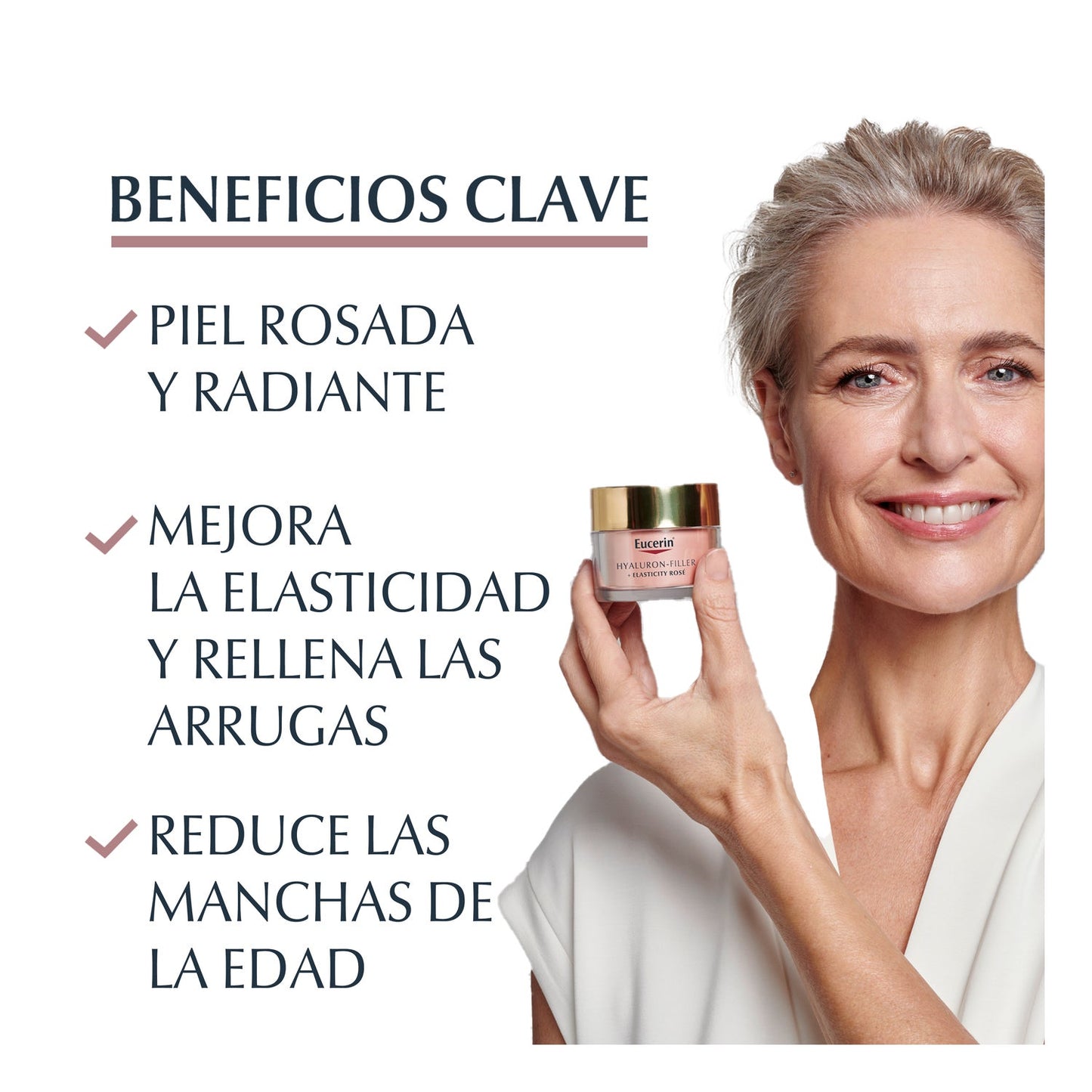 Eucerin Hyaluron Filler + Elasticity Crema de Día Rosé SPF30 50ml