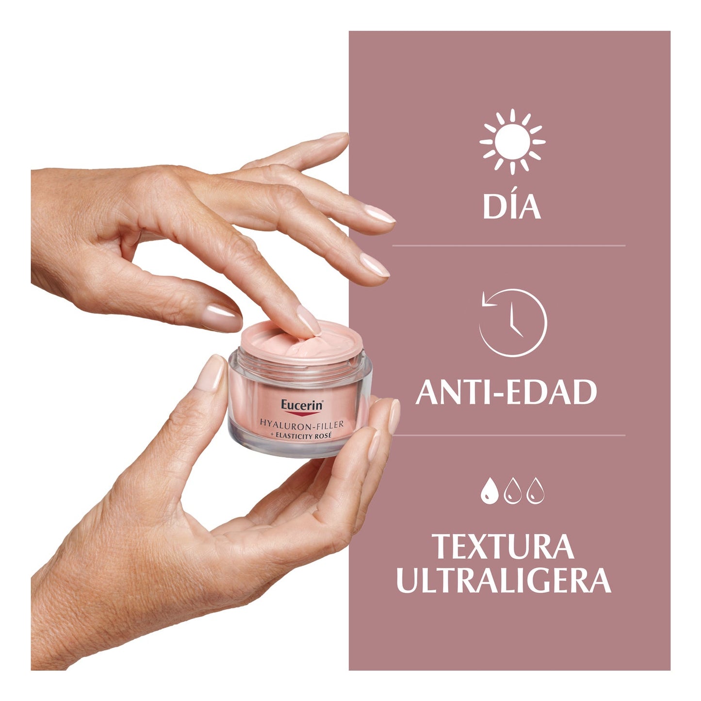 Eucerin Hyaluron Filler + Elasticity Crema de Día Rosé SPF30 50ml