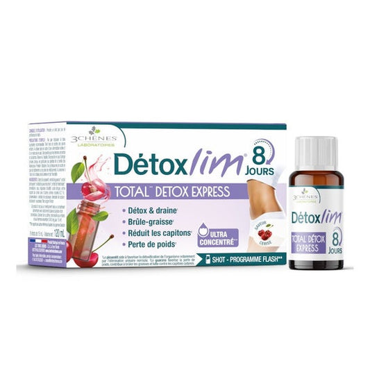 Les 3 Chênes Détoxlim Total Detox Express 8x15 ml