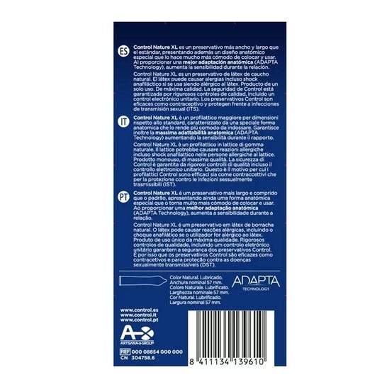 Control Nature XL preservativos 12uds