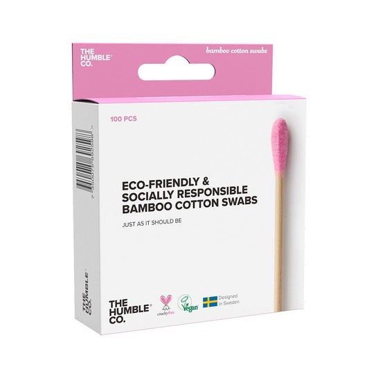 The Humble Co Bastoncillo Algodon Bambu Morado 100uds