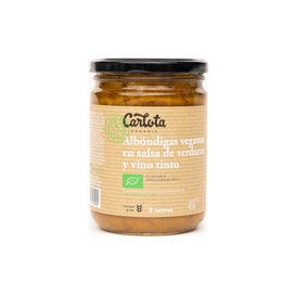 Carlota Organic Albóndigas Veganas Salsa Verduras Bio 425g