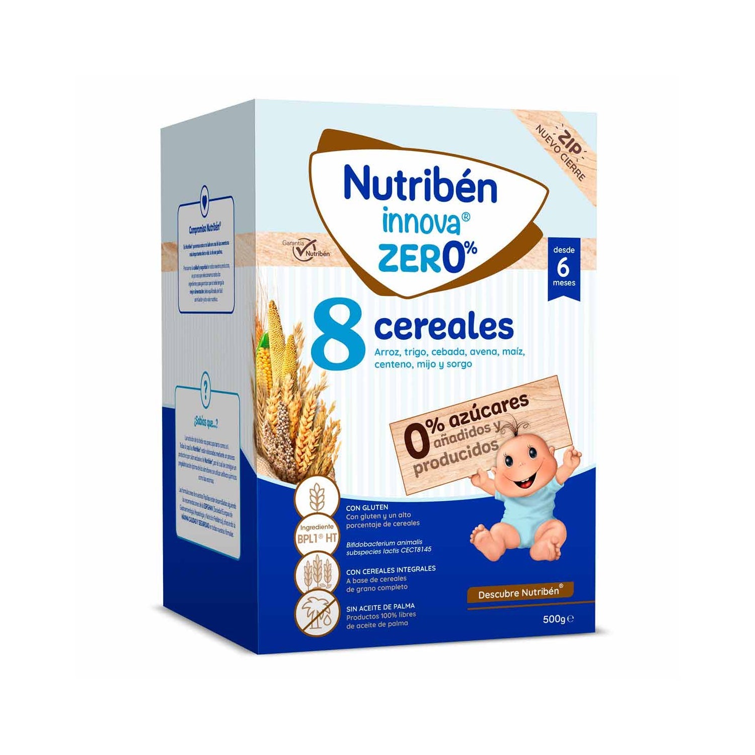 Nutriben Innova Zero% 8 Cereales +6m 500g