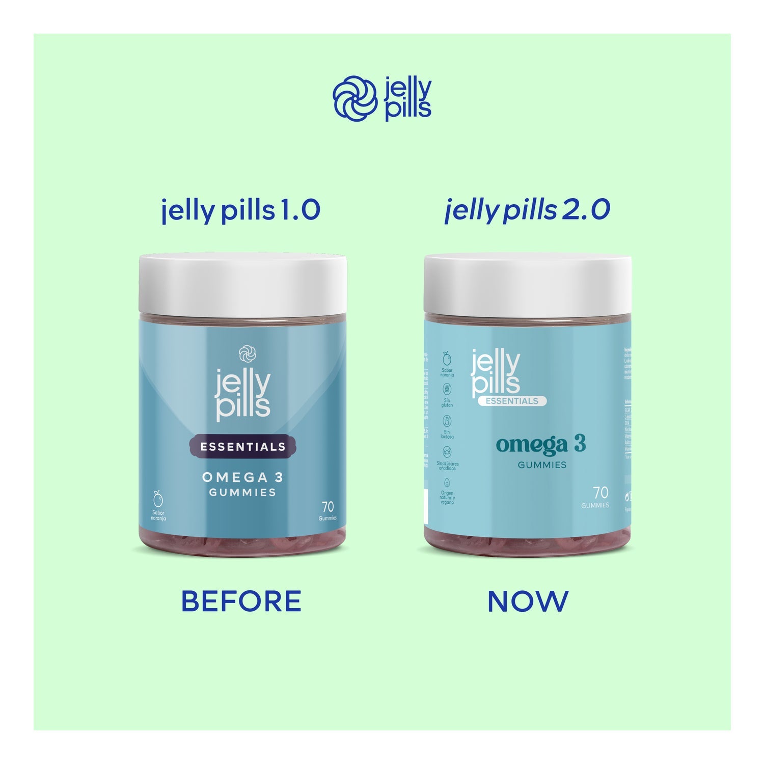 Jelly Pills® Essentials Omega3 Gummies 70uds