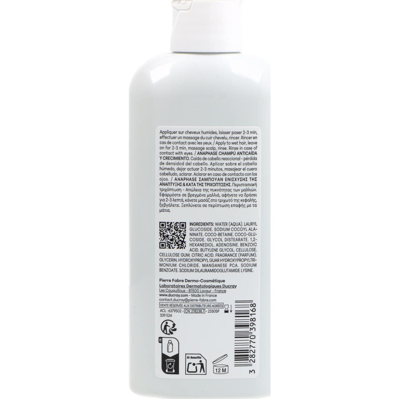 Ducray Anaphase+ Champú Anticaída y Crecimiento 200ml