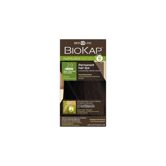 Biokap Nutricolor Tinte 2.9 Castaño Oscuro Chocolate 140 ml